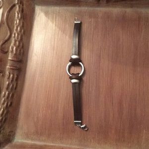 Leather cord bracelet